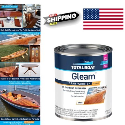 Waterproof Polyurethane Varnish Quart Satin Finish for Marine and Furniture