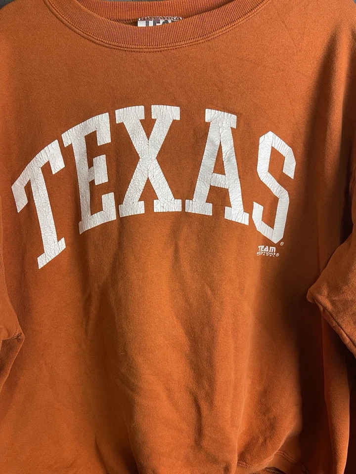 Sudadera De Colección University Of Texas Longhorns Cuello Redondo Adulto 2XL Naranja Foto 2 de 4