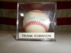 VINTAGE-RAWLINGS OFFICAL BASEBALL SIGNED BY-FRANK ROBINSON- W/CASE- (LOT#31)