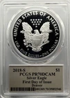 2018-S AMERICAN SILVER EAGLE PCGS PR70 DCAM (PERFECT GRADE!)