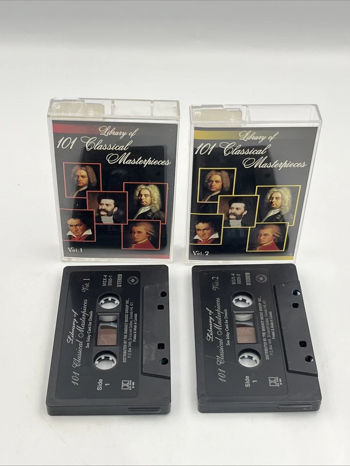 Library Of 101 Classical Masterpieces 5 Cassettes Volumes 1-5 Box Set Madacy - Image 4 of 4