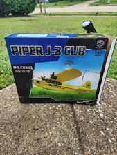 Piper J-3 Cub No.FX803 Super Glider RC Airplane Kit NEW TORN PACKAGE READ 1ST 