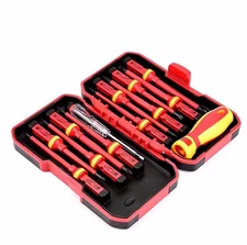 13Pcs 1000V Insulated Screwdriver Set Magnetic Tips Electrician Slotted Phillips