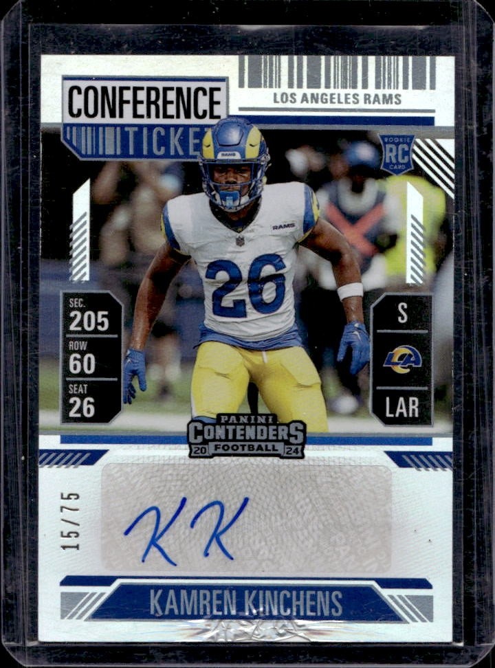 Kamren Kinchens Panini Contenders #178 Variation Autograph Conference Ticket
