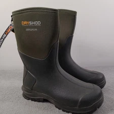 Dryshod Legend MXT Mid Boots Mens Size 11 Green Black Waterproof Insulated