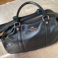Excellent condition COACH black leather shoulder bag