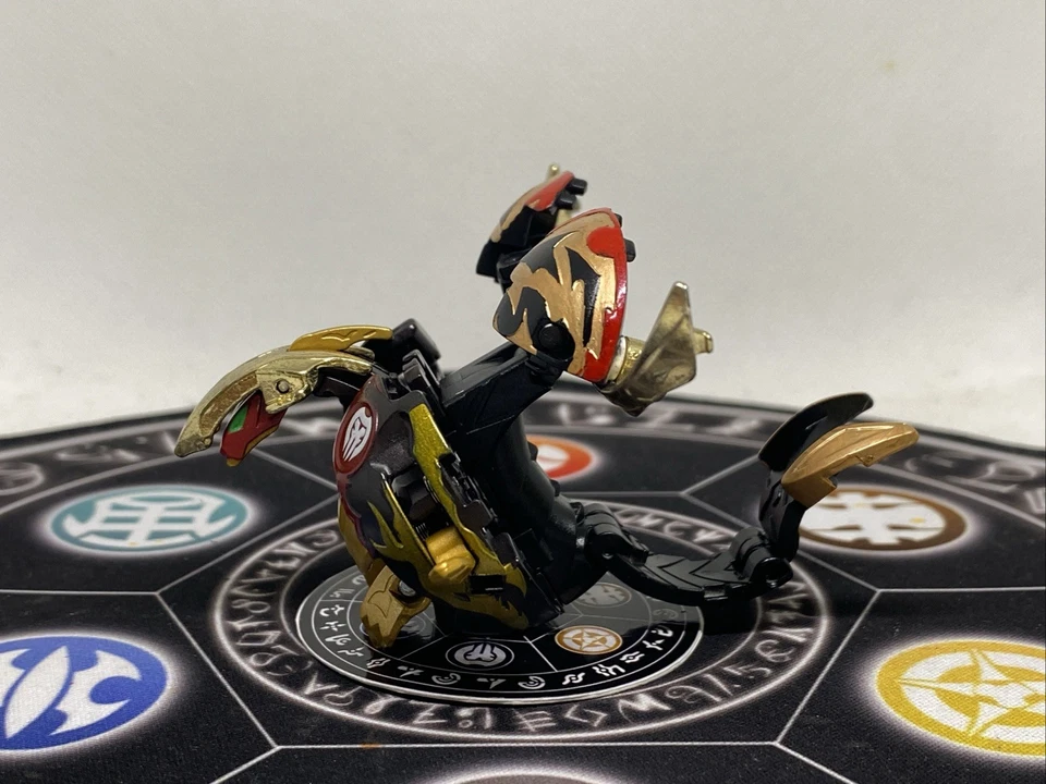 Bakugan Bakutech Darkus Go Dragaon Dragonoid God 3 Black Gold Jigen MG VHTF - Image 4 of 4