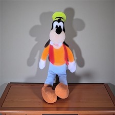 Disney Goofy Plush Toy Large Stuffed Animal Orange Shirt Blue Pants Kids Gift