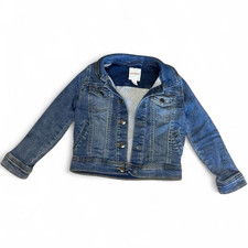 Cat  Jack 4T Denim Jean Jacket Button Closure Long Sleeve Girls