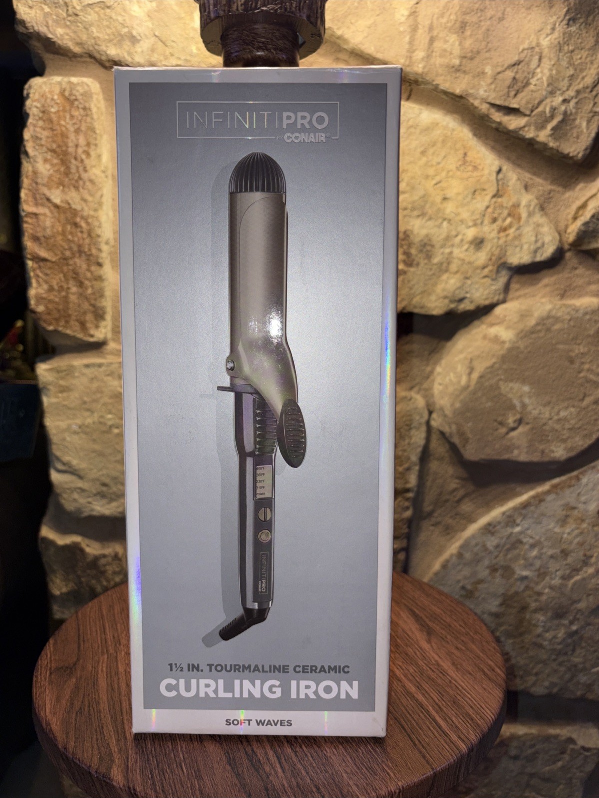 Infiniti Pro By Conair Tourmaline Ceramic Curling Iron, 1 1/2 Inch New FREE S&H