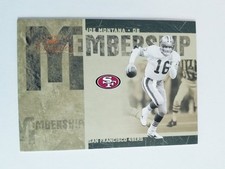 JOE MONTANA 2005 CLASSICS MEMBERSHIP BRONZE INSERT #646/1000 49ERS #MS-14