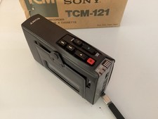 Sony Cassette-Corder TCM-121 with Cover  made in Japan  