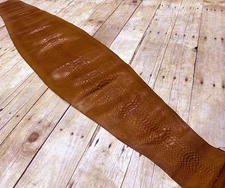 Brown Tan Genuine Python Snakeskin Leather real hide snake skin Rattle 107