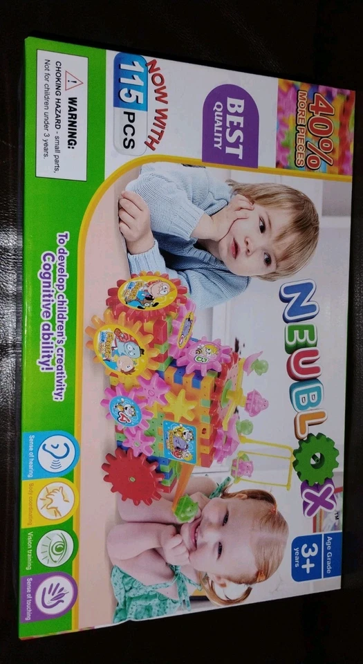 Neublox Age 3+ 81 PC Interlocking Learning Blocks w/Spinning Gears. NEW - Image 2 of 4