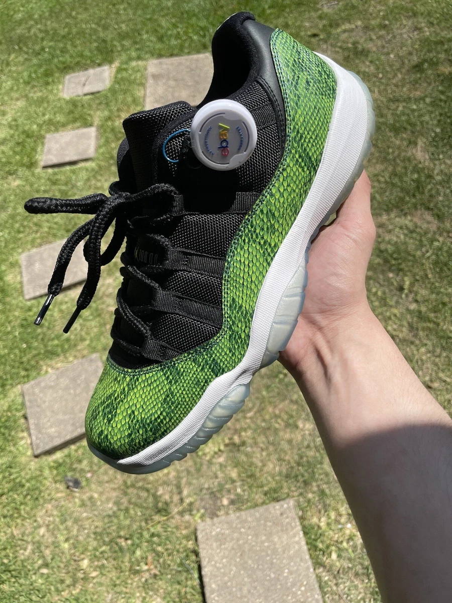 retro 11 green snakeskin