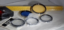 Vivitar Close-Up Lens Coated No.1, 2 4 55mm Macro Filter Set w/ Leather Case