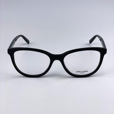 NEW Saint Laurent SL504 001 Shiny Black Cat Eye Women Eyeglasses Saint Laurent Women AUTHENTIC Eyeglasses Shiny Black Demo  main image 3
