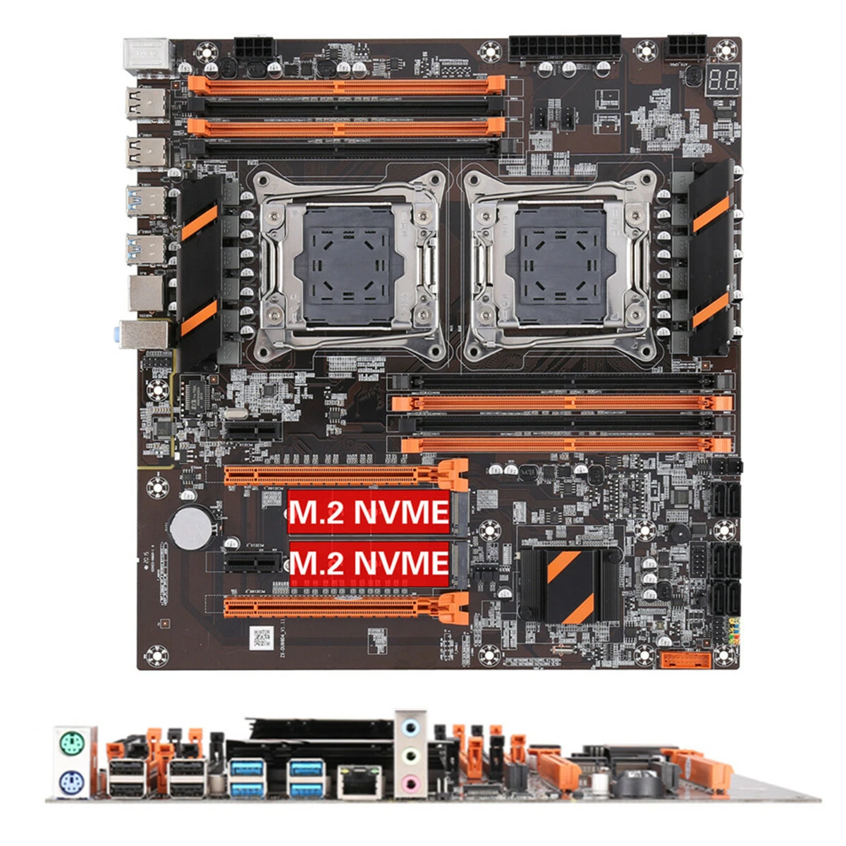 X99 DDR4 Dual CPU Motherbaord LGA 2011 v3 E ATX USB3.0 SATA3 w