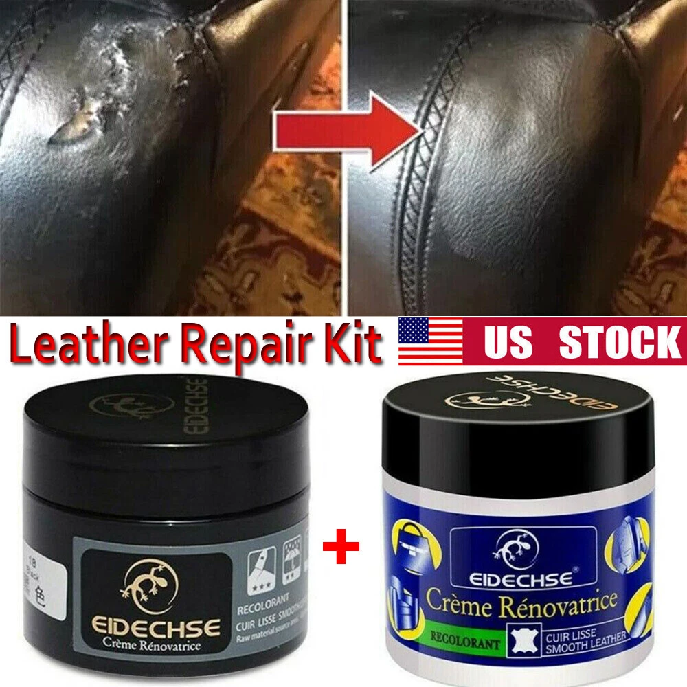 Leather Repair Filler Cream Kit Restore Car Seat Sofa Scratch Scuffs Hole  Rip US