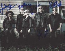 FILTHY FRIENDS BAND SIGNED AUTHENTIC 8X10 PHOTO COA X5 PETER BUCK CORIN TUCKER