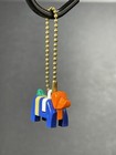 Vintage 1950's Plastic Dog Keychain Toy Puzzle Multi Color Rare Usa Made