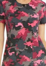 Scrubs Cherokee Round Neck Top Don't Mesh With Me CK609A DNMS Size XS