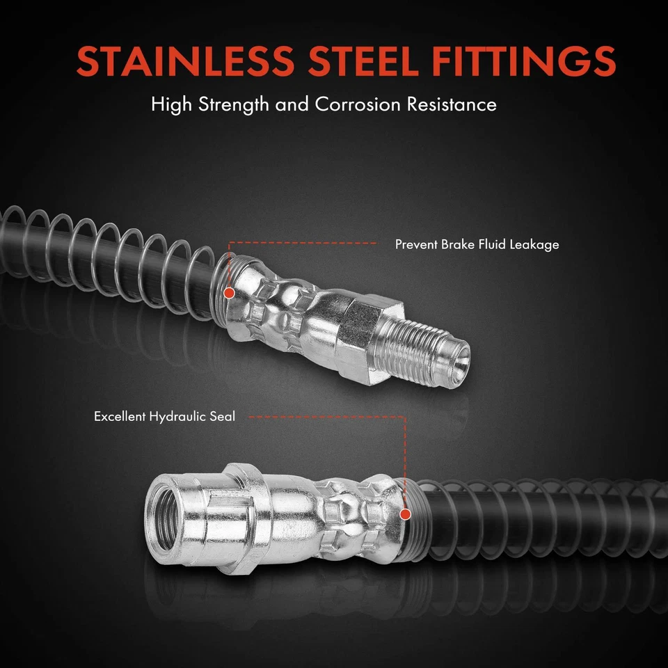 2 задних левых и правых тормозных гидравлических шланга для Mercedes-Benz C250 C300 C63 AMG - Изображение 4 из 4