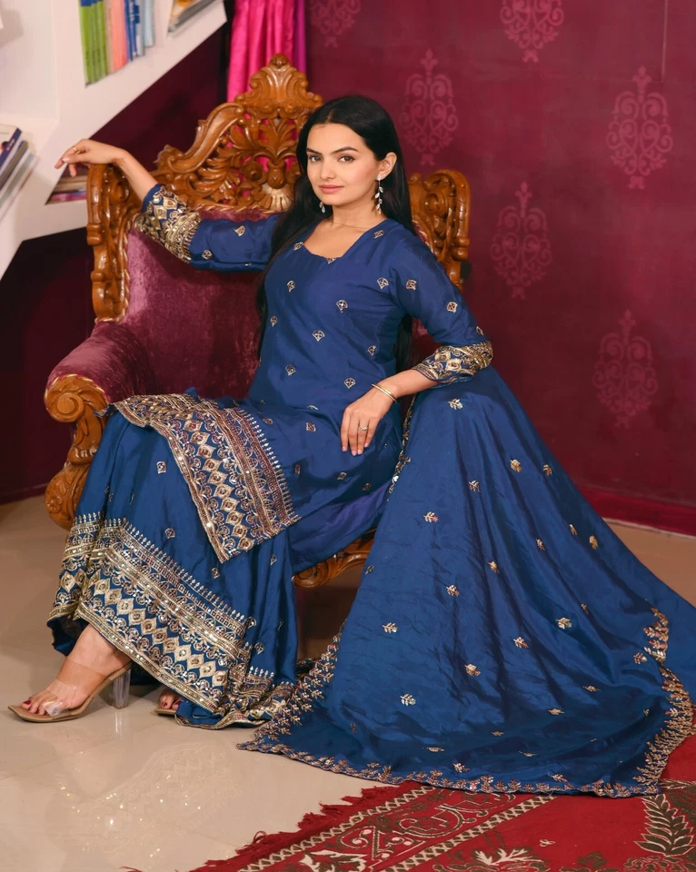 BRIDAL GALLERY Hochzeitskleidung Indisch Bollywood Salwar Kameez Party Pakistaner Anzug