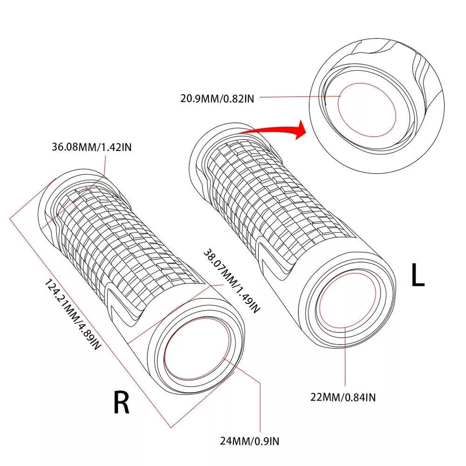 For Honda CBR600RR CBR1000RR CBR Motorcycle CNC Handlebar Hand Grips Caps Covers Foto 2 de 4