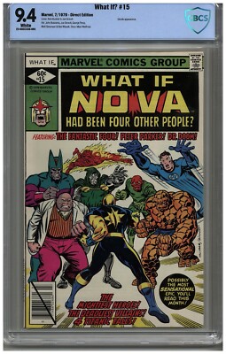 What If?  # 15   CBCS   9.4   NM   White pgs  7/79  Skrulls App.  Direct Edition