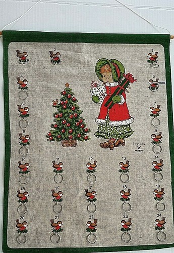 Vintage Christmas Countdown Advent Calendar Sarah Kay Valentine Australia .New - 第 1/12 張圖片