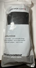 USHTH Black Waterproof Rain Boot Shoe Cover 1 Pair - X-Large - NEW