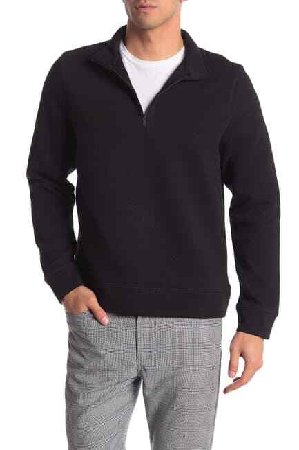 Toscano, 235 долларов, Стеганый пуловер на молнии, черный, Размер XL