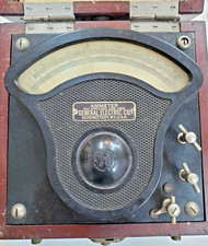 Vintage General Electric Ammeter  A-66 Type P-3- 30/60 amps USED