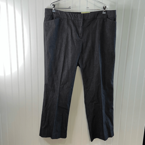 Pantalon Femme Dress Barn – Taille 10 – Lin Et Rayonne – Jambe évasée – Neuf Avec étiquettes
