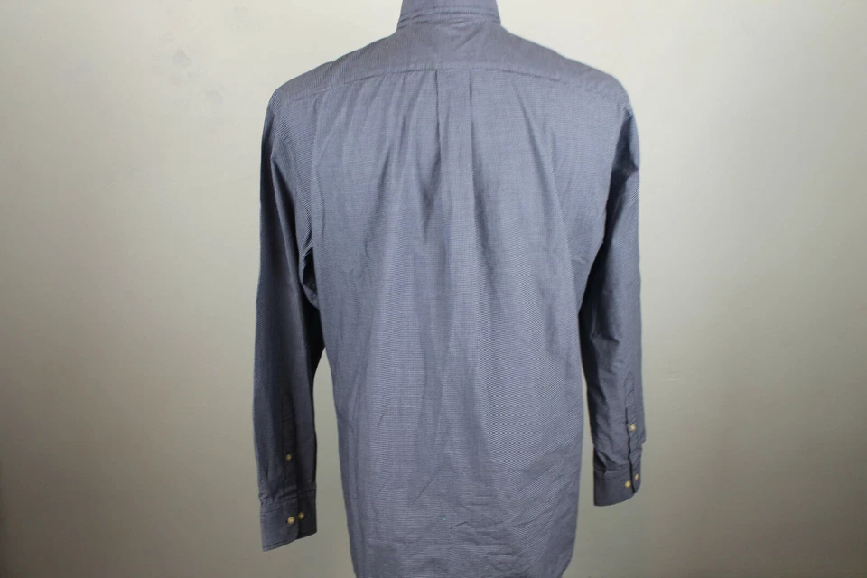 U.S. Polo Assn. Camisa de vestir para hombre azul pálido mezcla de algodón con botones talla 15-15 Foto 2 de 4