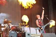 Frontman Matthew Tuck drummer Michael Thomas of Welsh metalcore gr- Old Photo 3
