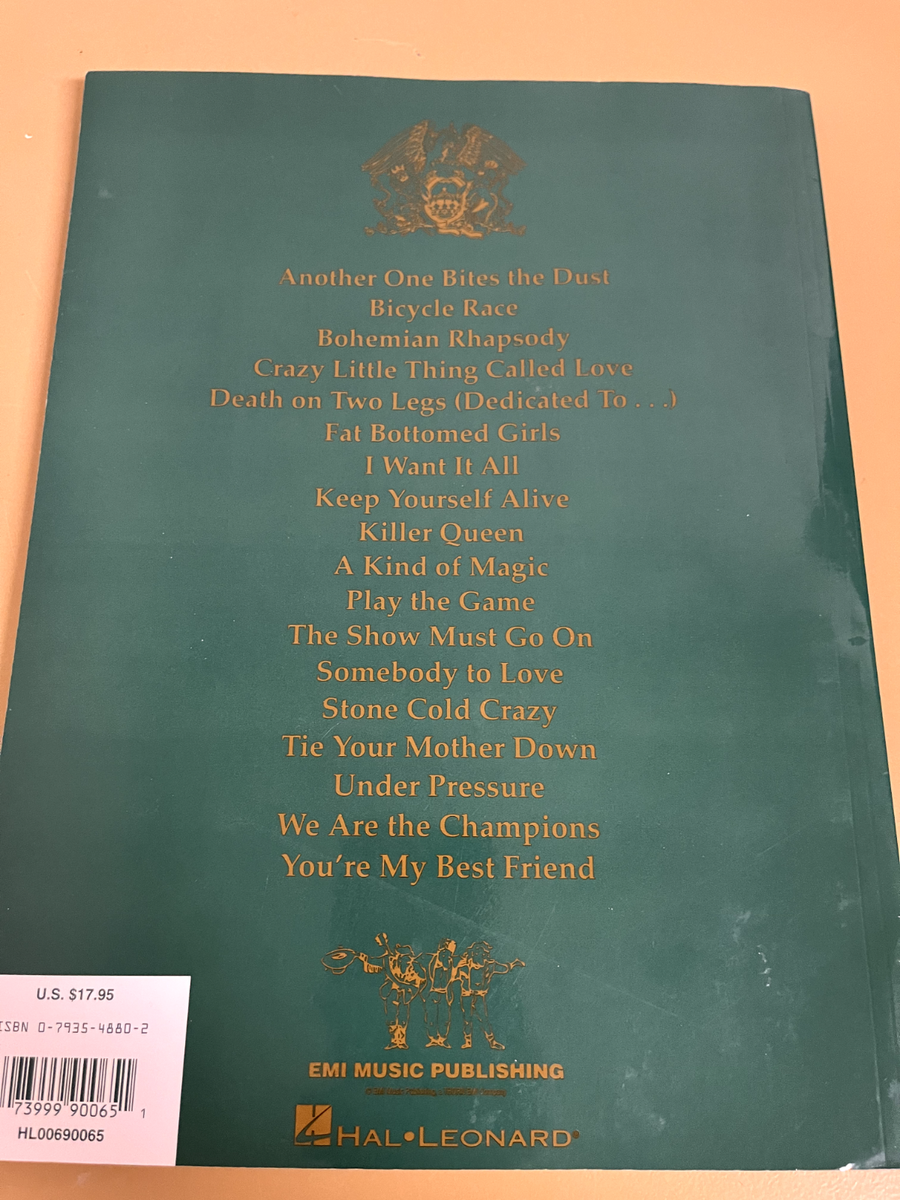 Queen - The Bass Guitar Collection - Sheet Music Songbook | eBay