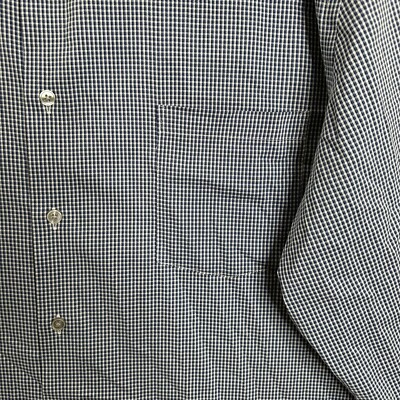 Van Heusen Flex Button Shirt Mens 2XL Plaid Blue Regular Fit