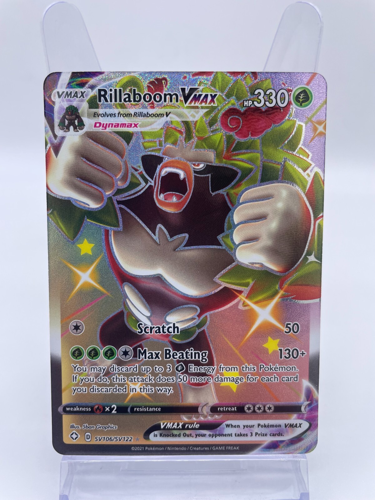 Rillaboom VMAX 018/192 - SWSH: Rebel Clash Ultra Rare - Pokémon TCG (NM)