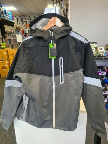 Waterproof Hooded Cycling Jacket, black 