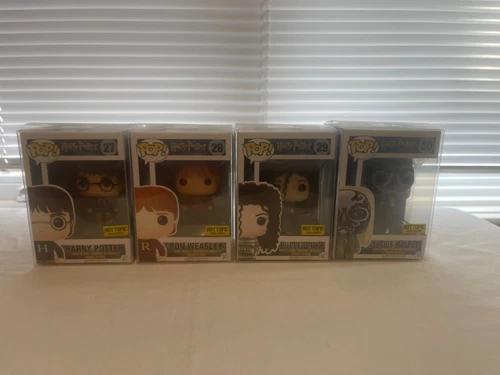 Funko Pop! Harry Potter Hot Topic Set  Potter, Weasley, Lestrange, Malfoy #27-30