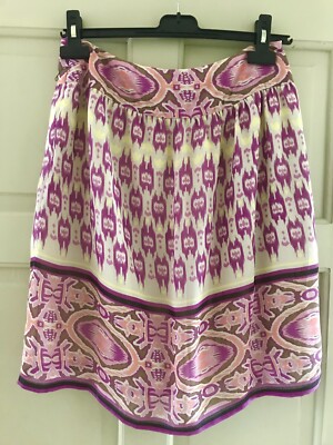 Ladies Size 8 Skirt Purple Patterned  Mexx Boho Indie Festival Summer VGC