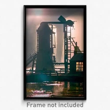 Pixel Art Poster - Hard To Find Mill (8 Bit Psychedelic Trippy Video Game Print)