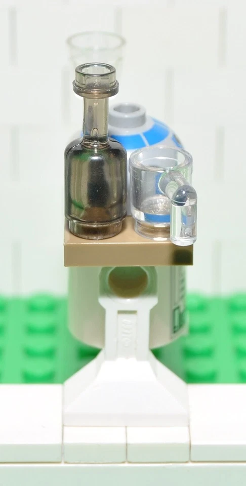 Lego Star Wars R2-D2 sw0217a con vassoio dark tan set 75020 Jabba's sail 2013 - Immagine 3 di 4