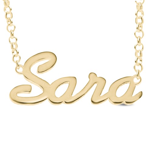 SARA Personalised Name Necklace Rose 