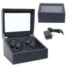 4+6 Automatic Rotation Watch Winder Luxury Leather Watch Storage Display Case