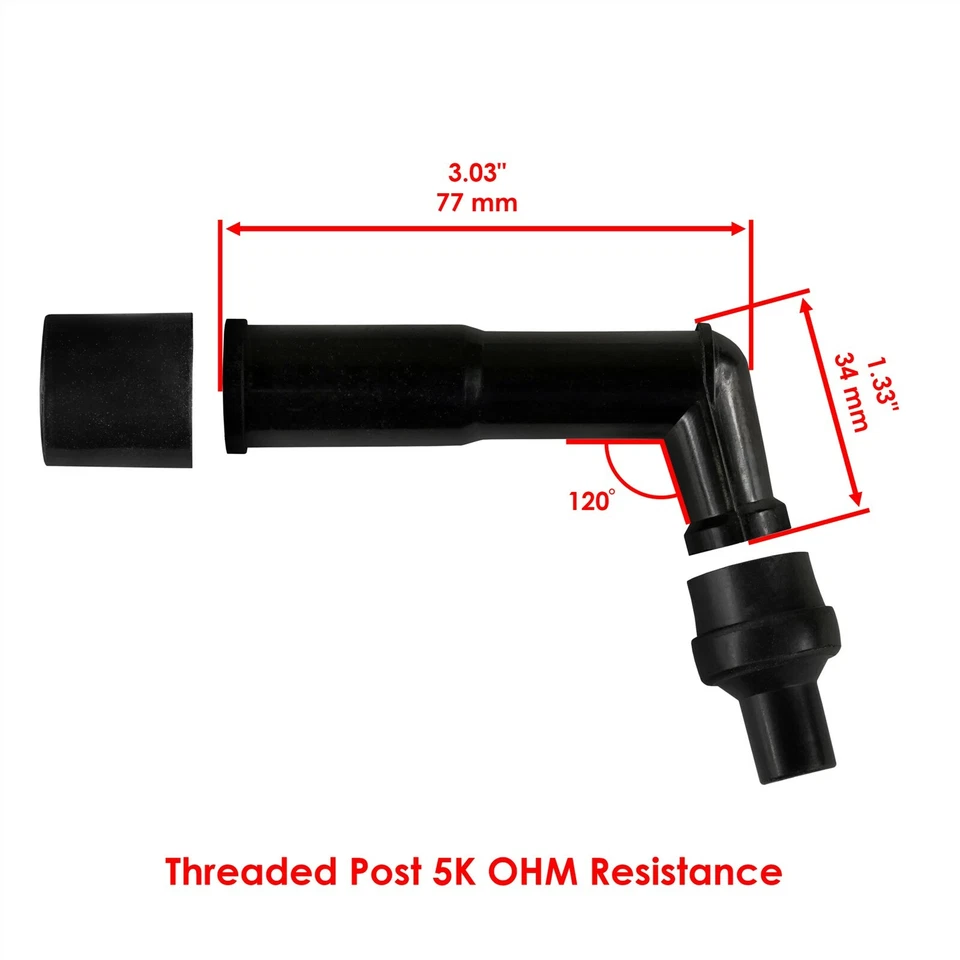 Kit completo de tapa de cable de bobina de encendido para Kawasaki Vulcan 1600 Nomad 2005-2008 Foto 3 de 4