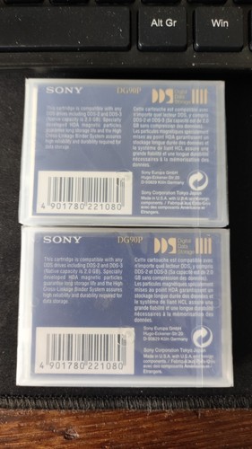 Sony DG90P DDS Cartridge Digital Data Tape 2GB 90m - Afbeelding 3 van 3