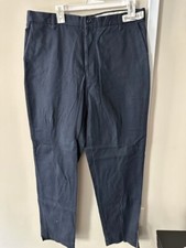 Men's Navy Cintas Work Uniform Pants Size 36x35